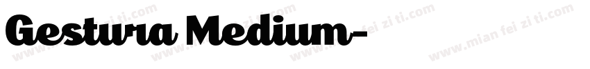Gestura Medium字体转换